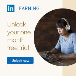 Unlock your one month free trial of LinkedIn Learning banner